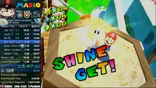 (2:54:28) Super Mario Sunshine 120 Shines (100%) Speedrun [Former WR on 12/29/2020]