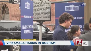 Vice President Kamala Harris in Durham