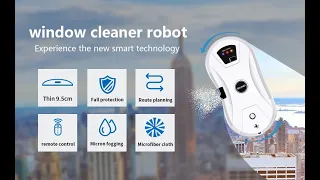 BXUNDI Window Cleaner Robot, with Automatic Water Spray Smart Glass Cleaning Robotic