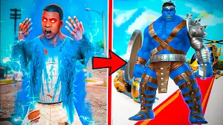 Franklin UPGRADING Human To BLUE HULK In GTA 5 | GTA5 AVENGERS | A.K GAME WORLD