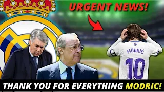 BOMB💣 NOW IT'S OFFICIAL! OUTPUT CONFIRMED😔 MODRIC MADE HIS DECISION! REAL MADRID BREAKING NEWS!