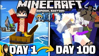 I Survived 100 Days in One Piece in Minecraft... Here's What Happened!