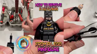 How to Remove a Keychain From a LEGO Minifigure (Batman 1989)