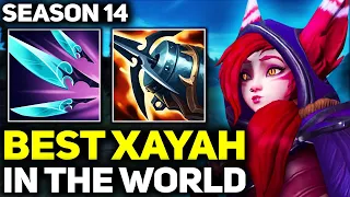 RANK 1 BEST XAYAH IN SEASON 14 - AMAZING GAMEPLAY! | League of Legends