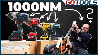 18V exchange of blows with 4x1000NM vs Sebastian | Bosch Makita Milwaukee & DeWalt put to the test |