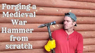 Forging a medieval war hammer from scratch