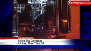 Police: Carjacker Hits Port Authority Bus, Takes Off