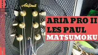 Aria Pro II 2 PE110 BG Black Gold Les Paul Model (Made in Japan/Matsumoku) lawsuit guitars?