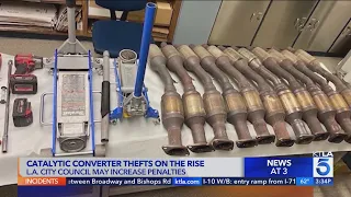 Jail time, $1000 fines floated to address catalytic converter thefts in Los Angeles