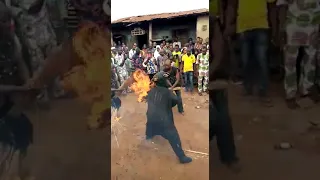 Danefojura performance at  Egungun festival shaki