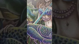 Mermaid and sea dragon prisma color pencil artwork!