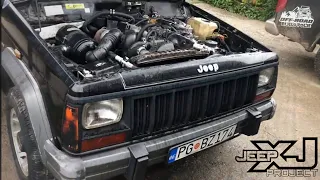 Jeep Cherokee XJ - BUILD - SWAP *nissan td27*