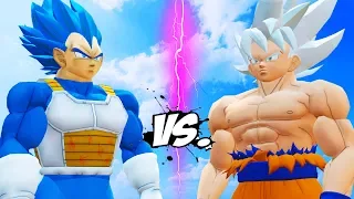 GOKU (Mastered Ultra Instinct) vs VEGETA (Royal Blue)