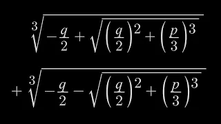 The Cubic Formula (Cardano's Method)