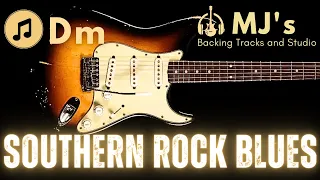 Fat Southern Rock Blues in D minor | 90 bpm | Guitar Backing Track