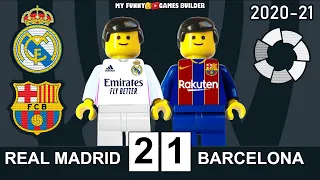 Real Madrid vs Barcelona 2-1 • El Clásico • LaLiga 2021 Extеndеd Highlights All Goals Lego Football