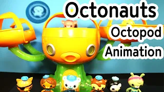 Octonauts stopmotion animation and unboxing octopod sea-slime playset