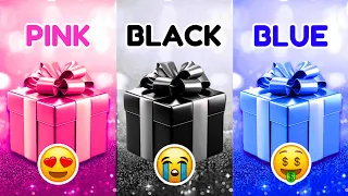 Choose Your Gift 🎁 | Pink,Black & Blue | 2 Good 1 Bad 💗🖤💙