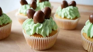 Easter Basket Cupcakes (Recipe) || [ENG SUBS]