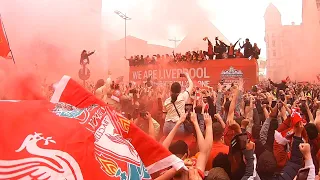 🔴 LFC Fan Footage! Liverpool Trophy Parade 2022: AMAZING SCENES! 🔴 #YNWA