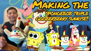 Making a Spongebob Triple Gooberberry Sunrise At Home, The Max Way!!!!!! 😁