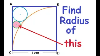 Extremely hard geometry problem | Find radius of the smallest circle Three circles RMO IMO INMO SSB