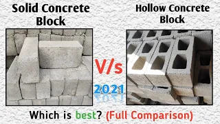 Solid Concrete block Vs Hollow Concrete block I Which is best? (Full Comparison)