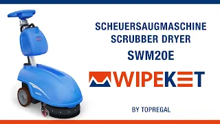 Produktvideo: Akkubetriebene Scheuersaugmaschine SWM20E von wipeket