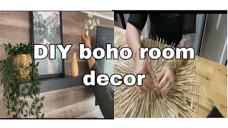 DIY DECORACIÓN DE HABITACIÓN BOHO MODERNO