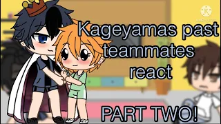 Kageyamas past teammates react to…- slight Kagehina- part 2/? -ft. hinata and one of his teammates