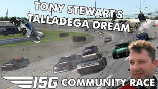 "We can stop at halfway and go backwards..." | Tony Stewart's Talladega Dream | I5G Community Race