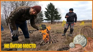 🧲 НАШЛИ НЕБИТОЕ МЕСТО ВЫКОПАЛИ МНОГО НАХОДОК! КОП ЦАРСКИХ МОНЕТ НАХОДКИ С МЕТАЛЛОИСКАТЕЛЕМ