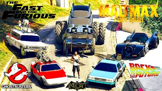 GTA 5 - Stealing Best Futuristic Experimental Cars in Movies with Franklin! (GTA V Real Life #110)