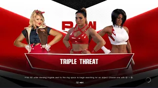 WWE 2K22 Universe Mode | Raquel Gonzalez Vs Lacey Evans Vs Bayley