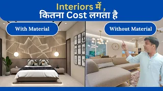 Costing of all material and labor rate involved in residence interiors.