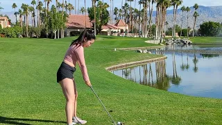 Jenna golfing in palm springs