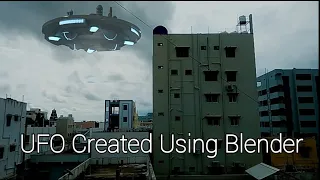 Alien UFO VFX Created using Blender