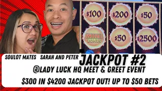 🧧 Jackpot #2 MASSIVE ORBS! $2500 & $500 MINI BONUS BALL @LadyLuckHQ  event! $50 MAX BETS! HANDPAY