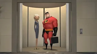 Мистер Исключительный отправляется на новое задание. Суперсемейка (Incredibles) 2004