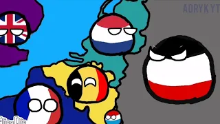 History of Benelux countries (1900-2021) Countryballs