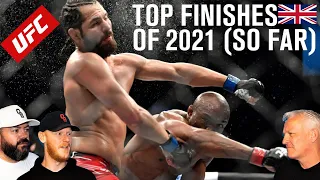 UFC - Top Finishes of 2021 (So Far) REACTION!! | OFFICE BLOKES REACT!!