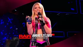 (SWWE): WWE RAW 08/21/17 - Alexa Bliss & Sasha Banks Segment