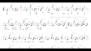 Amy Winehouse-Back To Black | Drum Score, Drum Sheet Music