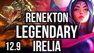 RENEKTON vs IRELIA (TOP) | 17/0/3, Legendary, 7 solo kills, 1.4M mastery | EUW Master | 12.9