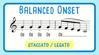 Vocal Warm Up Balanced Onset | Staccato Legato - Male Singers