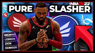 NBA 2K22 - THE BEST PURE SLASHER BUILD 🔥 99 CONTACT DUNK | DEMIGOD BUILD WILL BREAK THE GAME