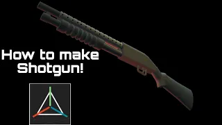 How to make a gun in prisma3D in android.