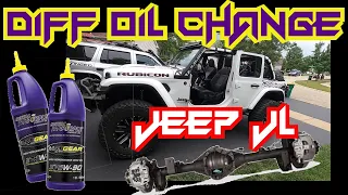 How to Change Your Axle Differential Oil On A JL Wrangler Rubicon