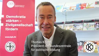 Thomas Krüger (BpB) grüßt die 4. Bundeskonferenz der Straßenkinder