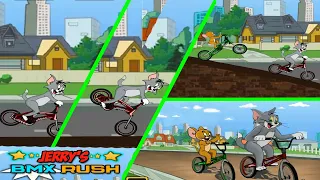 Tom and Jerry BMX Race Cycle Race | Tom and Jerry cartoon game ✦ Best Fighting Moment #turbodrift